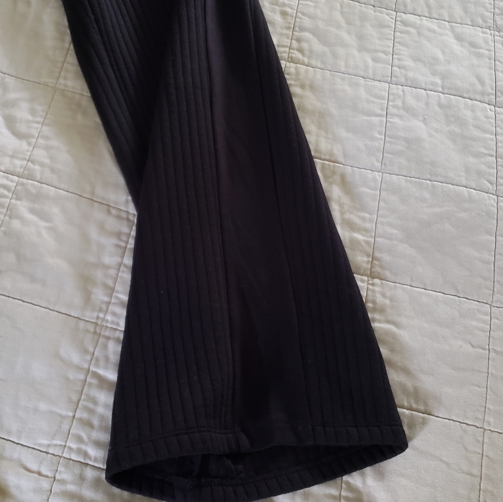 NWOT T Tahari Wide Leg Pull-On Trouser Stretchy Black Pants Size Medium Like New - Picture 6 of 13